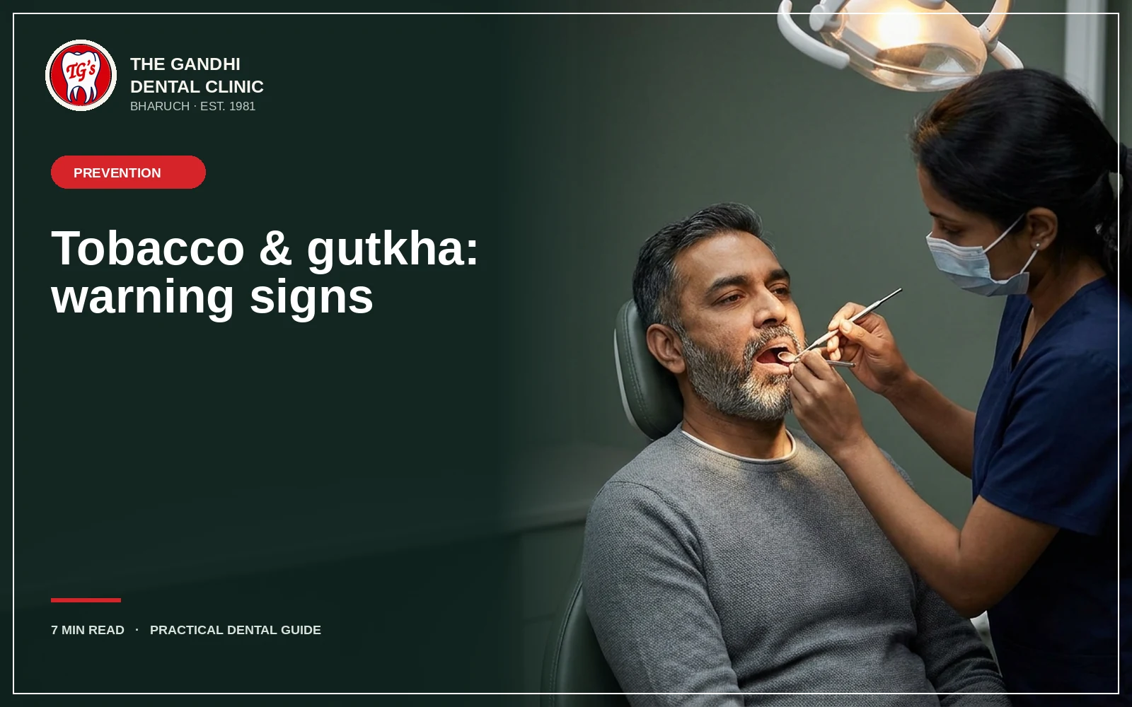 What tobacco and gutkha do to your mouth — and the signs to check for
