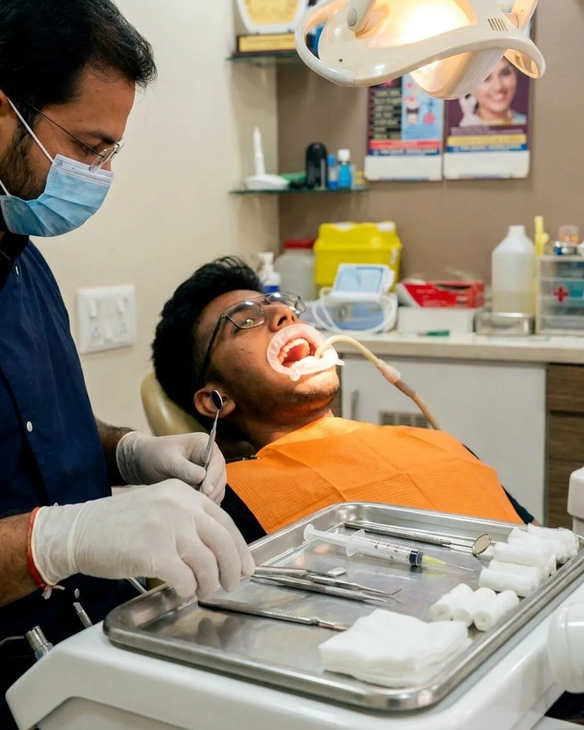 Oral surgery at Gandhi Dental Clinic, Bharuch